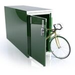 outdoor bike bicycle storage locker sidewalk DLSP space saver