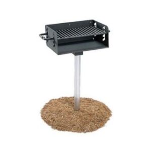 Rotating Pedestal Outdoor Barbecue Grill – 300 Square Inch